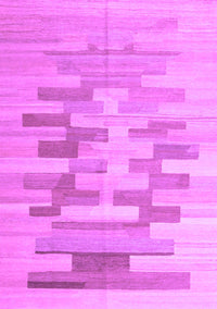 Abstract Purple Contemporary Rug, con1252pur