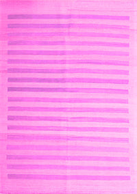 Abstract Pink Contemporary Rug, con1253pnk