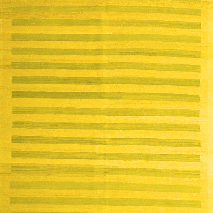 Machine Washable Abstract Yellow Contemporary Rug, wshcon1253yw