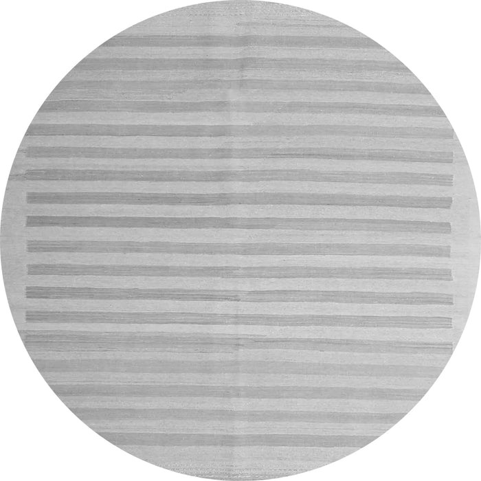 Square Abstract Gray Contemporary Rug, con1253gry