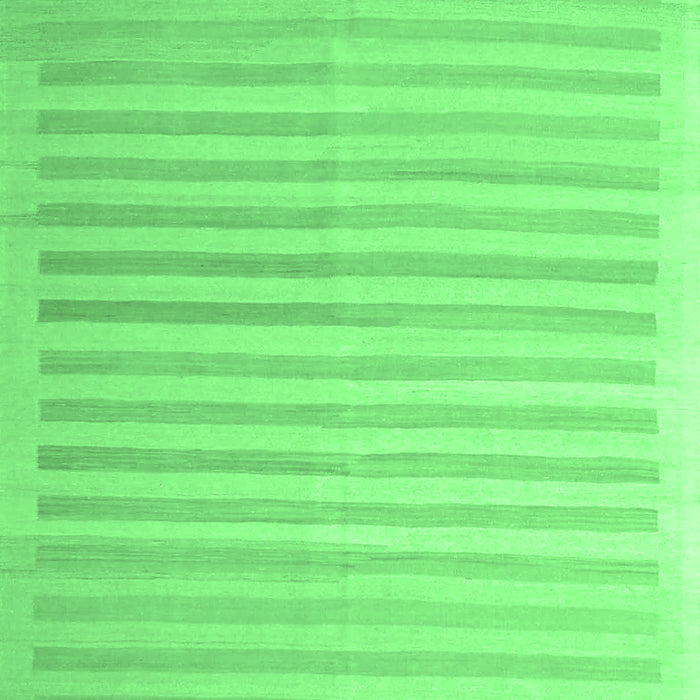 Machine Washable Abstract Emerald Green Contemporary Area Rugs, wshcon1253emgrn