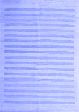 Abstract Blue Contemporary Rug, con1253blu