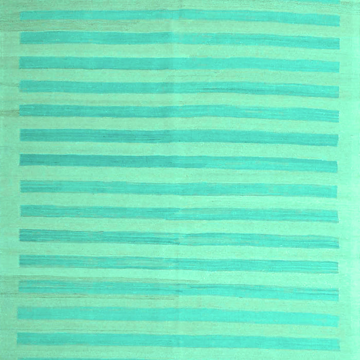 Machine Washable Abstract Turquoise Contemporary Area Rugs, wshcon1253turq