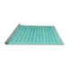 Sideview of Machine Washable Abstract Light Blue Contemporary Rug, wshcon1253lblu