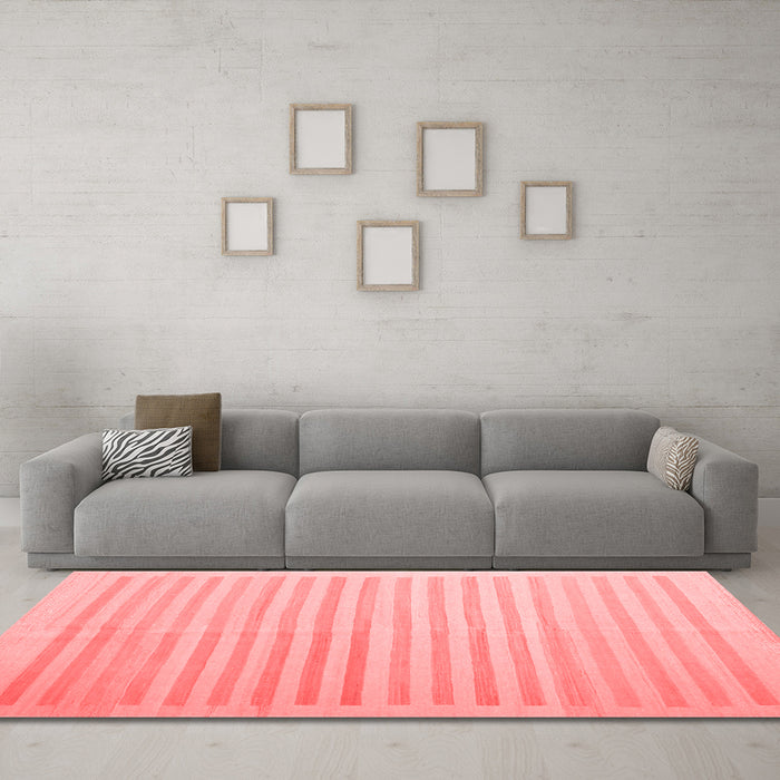 Contemporary Red Washable Rugs