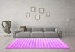 Machine Washable Abstract Purple Contemporary Area Rugs in a Living Room, wshcon1253pur