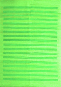 Abstract Green Contemporary Rug, con1253grn