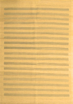 Abstract Brown Contemporary Rug, con1253brn