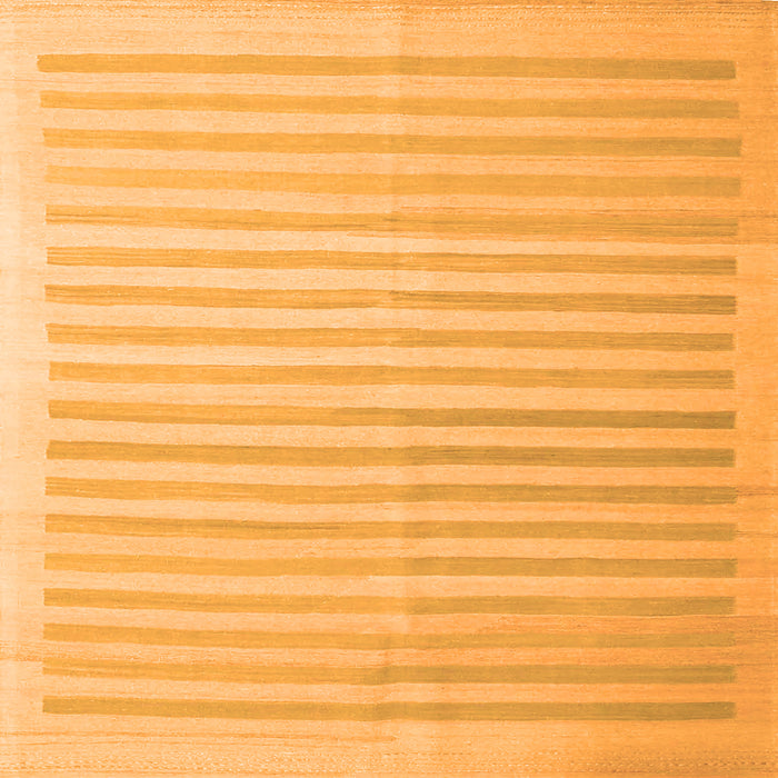 Serging Thickness of Abstract Orange Contemporary Rug, con1253org