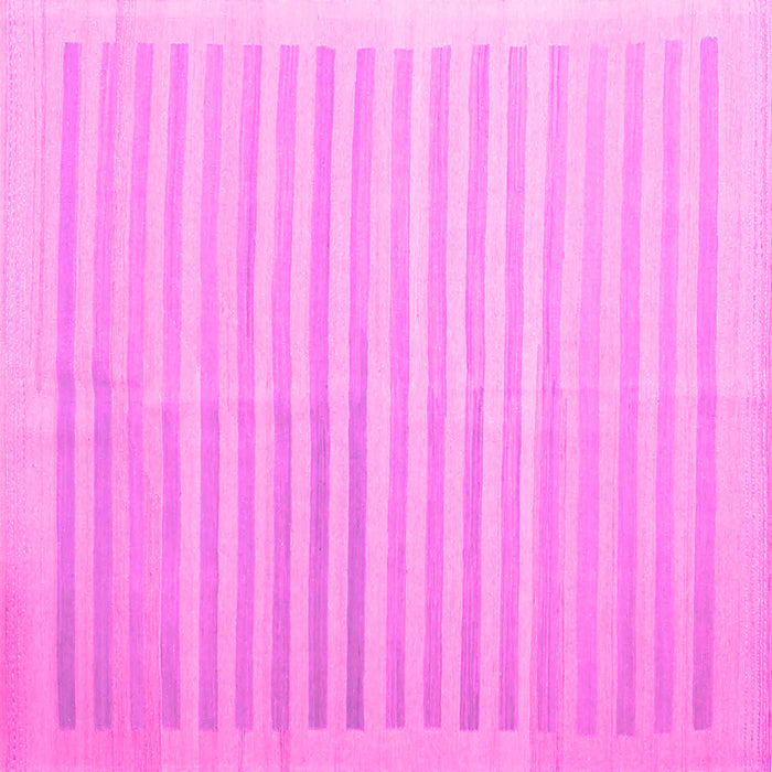 Square Abstract Pink Contemporary Rug, con1253pnk