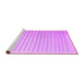 Sideview of Machine Washable Abstract Purple Contemporary Area Rugs, wshcon1253pur