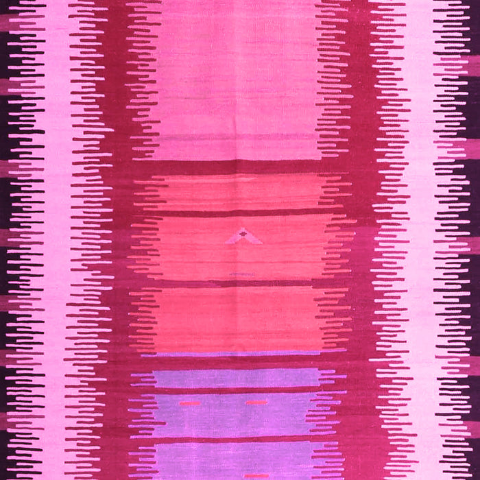 Machine Washable Southwestern Pink Country Rug, wshcon1254pnk