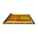 Sideview of Southwestern Yellow Country Rug, con1254yw