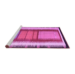 Sideview of Machine Washable Southwestern Purple Country Area Rugs, wshcon1254pur