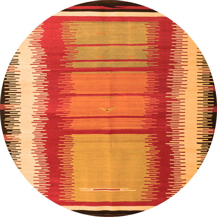 Machine Washable Southwestern Orange Country Area Rugs, wshcon1254org