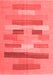 Abstract Red Contemporary Area Rugs