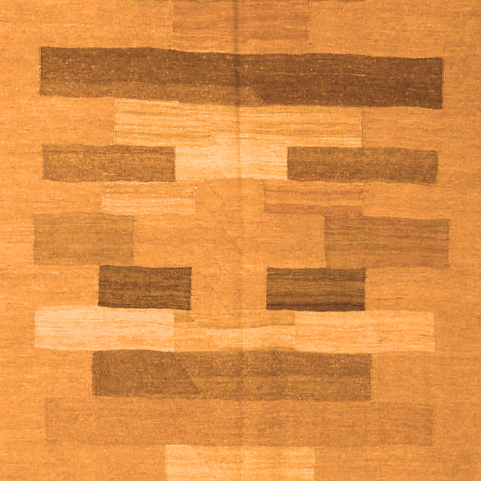 Serging Thickness of Machine Washable Abstract Orange Contemporary Area Rugs, wshcon1255org