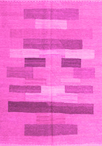 Abstract Pink Contemporary Rug, con1255pnk