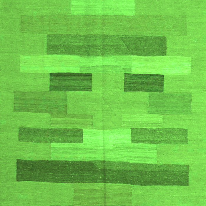 Abstract Green Contemporary Rug, con1255grn