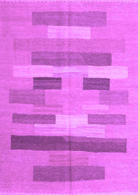 Abstract Purple Contemporary Rug, con1255pur