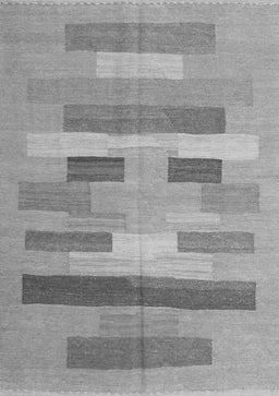 Abstract Gray Contemporary Rug, con1255gry