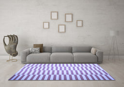 Machine Washable Abstract Blue Contemporary Rug in a Living Room, wshcon1256blu