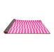 Sideview of Abstract Pink Contemporary Rug, con1256pnk