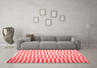 Contemporary Red Washable Rugs