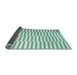 Sideview of Abstract Light Blue Contemporary Rug, con1256lblu