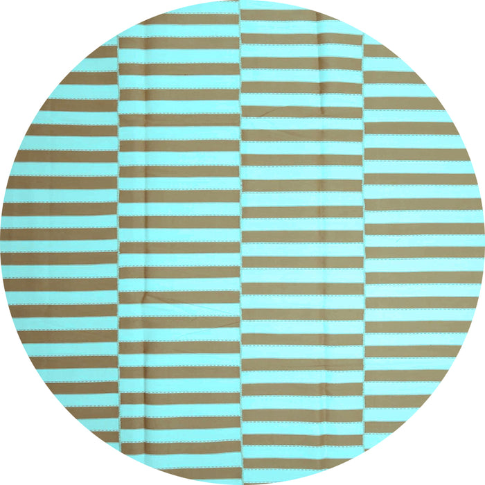 Round Machine Washable Abstract Light Blue Contemporary Rug, wshcon1256lblu