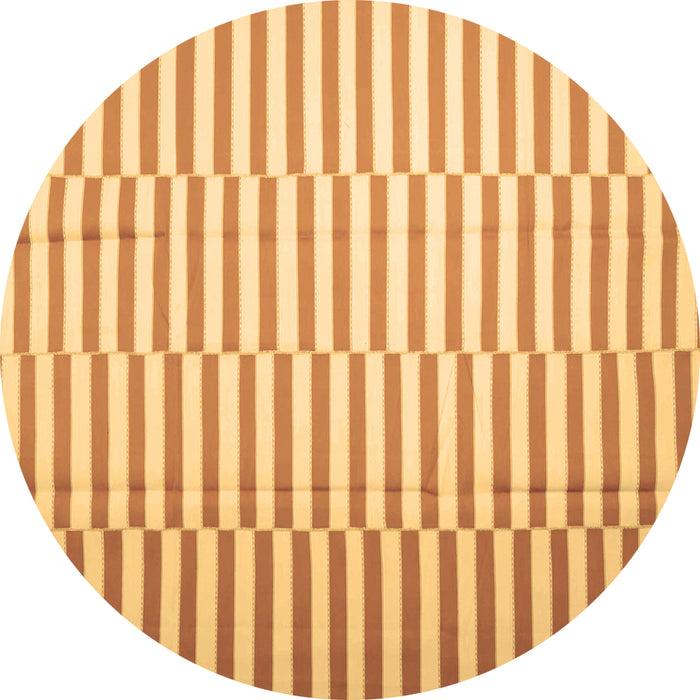 Round Machine Washable Abstract Brown Contemporary Rug, wshcon1256brn