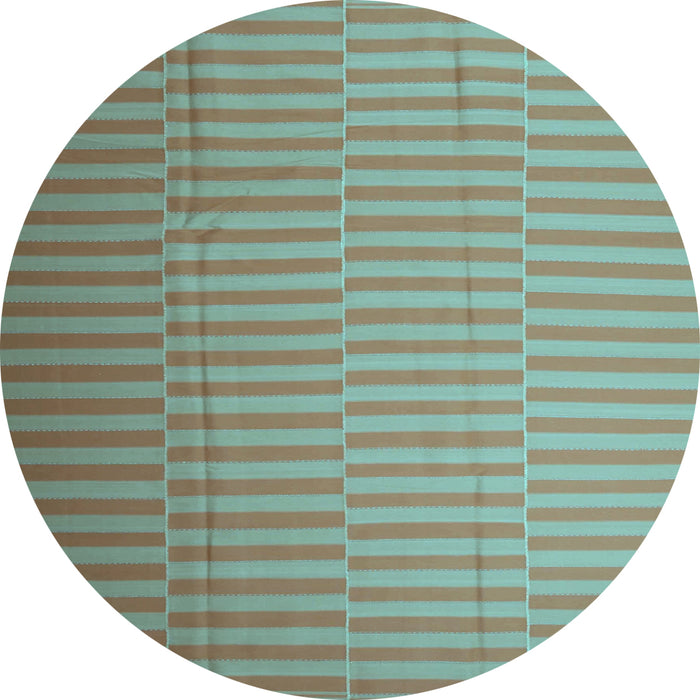 Round Machine Washable Abstract Light Blue Contemporary Rug, wshcon1257lblu