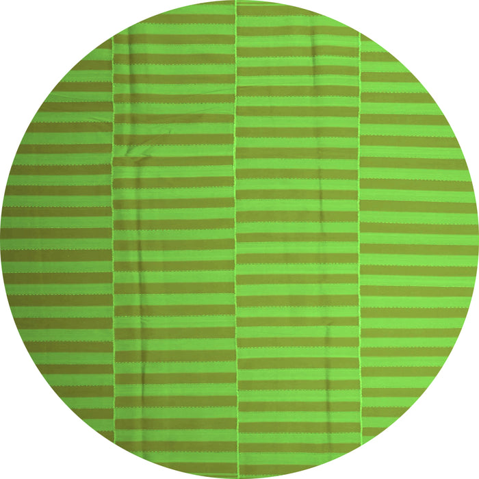 Square Abstract Green Contemporary Rug, con1257grn