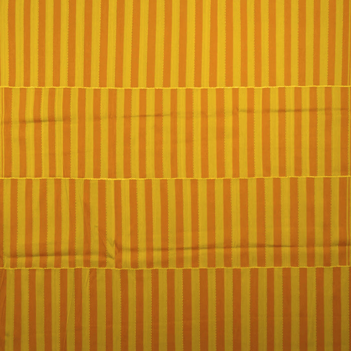 Square Machine Washable Abstract Yellow Contemporary Rug, wshcon1257yw