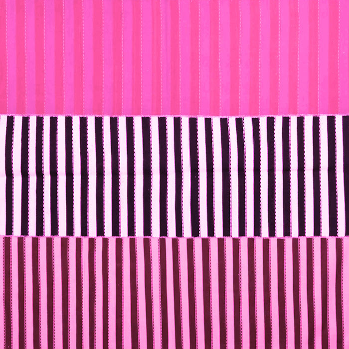 Square Machine Washable Abstract Pink Contemporary Rug, wshcon1258pnk