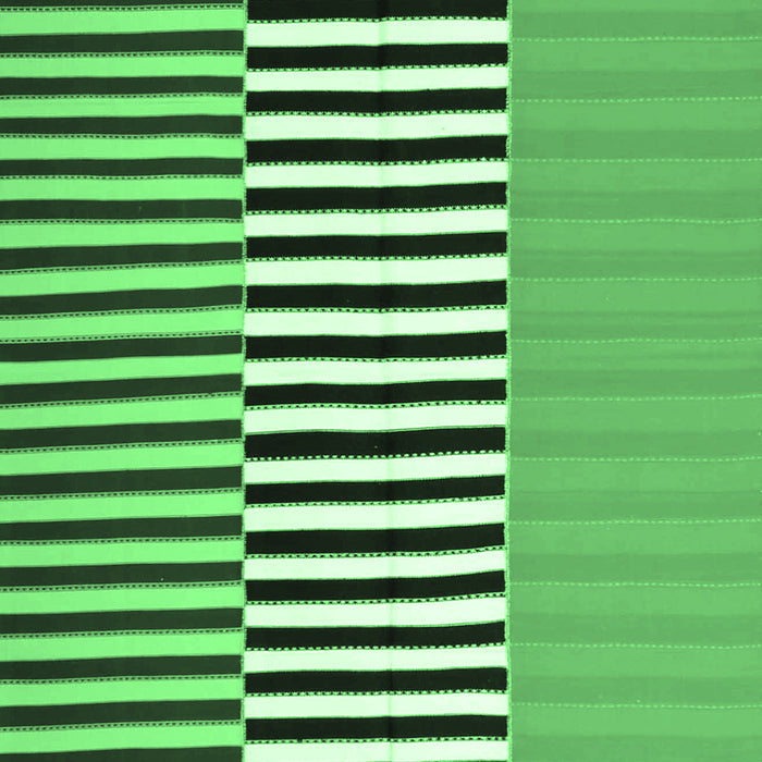 Machine Washable Abstract Emerald Green Contemporary Area Rugs, wshcon1258emgrn