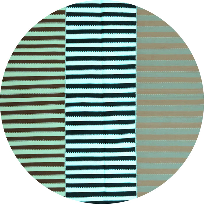 Round Machine Washable Abstract Light Blue Contemporary Rug, wshcon1258lblu