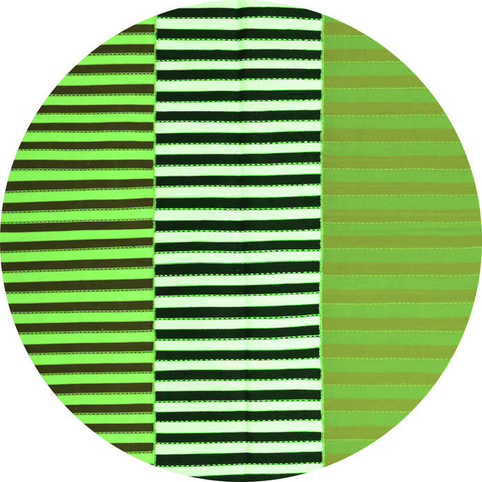 Square Abstract Green Contemporary Rug, con1258grn