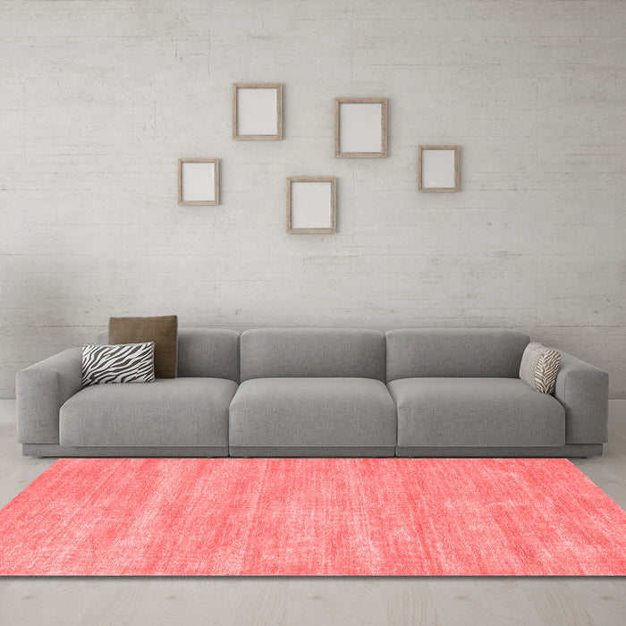 Modern Red Washable Rugs