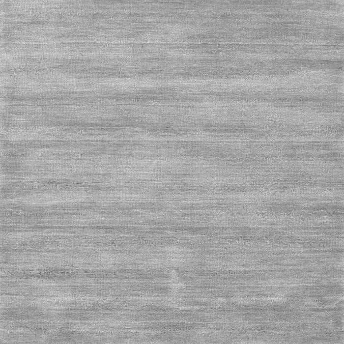 Round Machine Washable Solid Gray Modern Rug, wshcon125gry