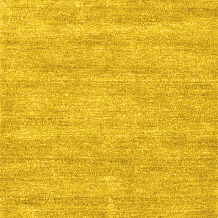 Machine Washable Solid Yellow Modern Rug, wshcon125yw