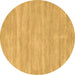 Round Solid Brown Modern Rug, con125brn