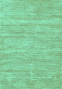 Solid Turquoise Modern Rug, con125turq