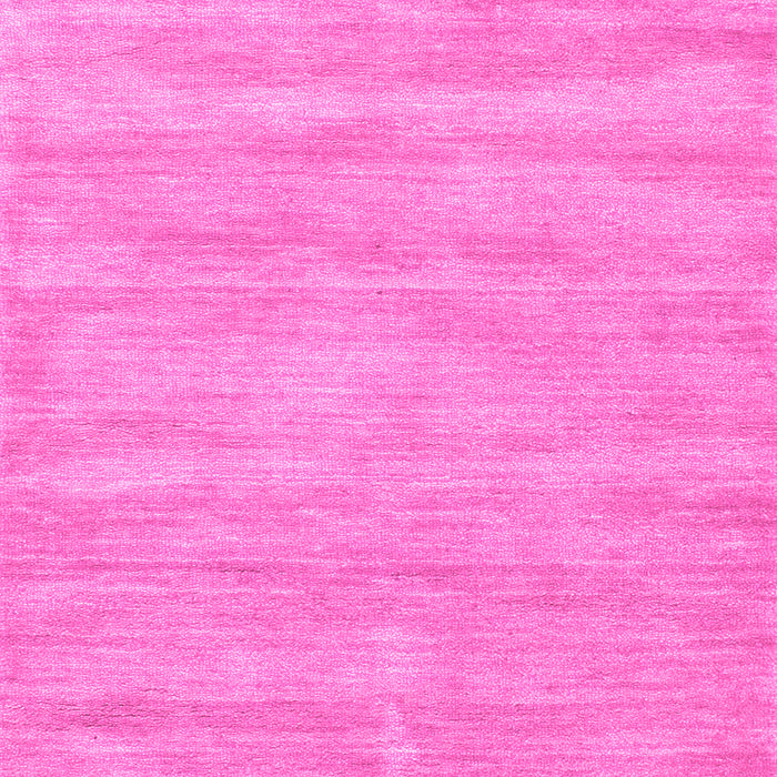 Machine Washable Solid Pink Modern Rug, wshcon125pnk