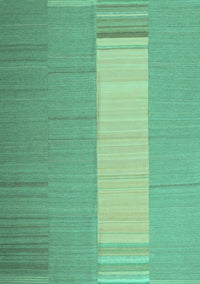 Abstract Turquoise Contemporary Rug, con1260turq