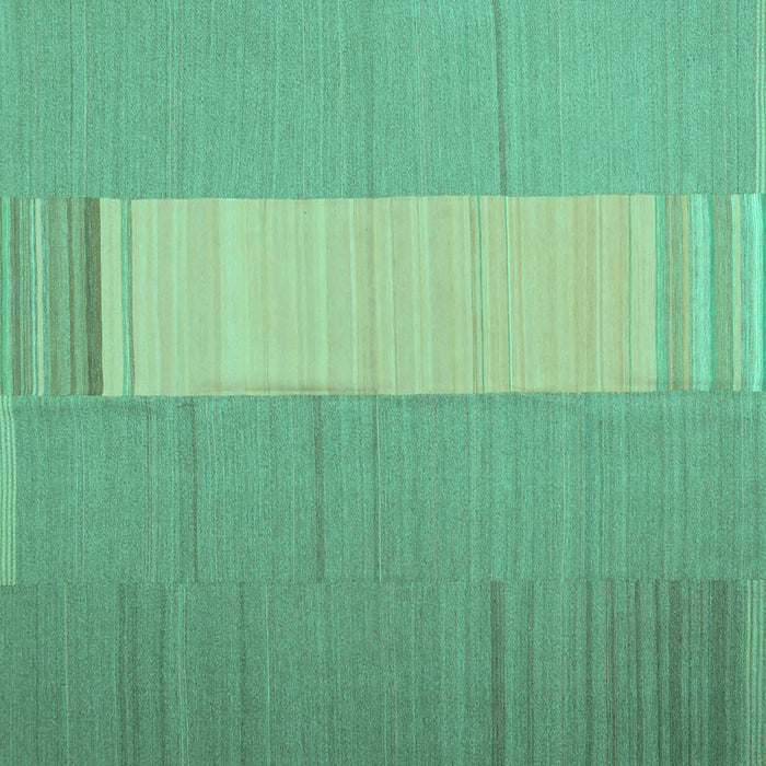 Square Abstract Turquoise Contemporary Rug, con1260turq