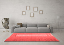 Contemporary Red Washable Rugs