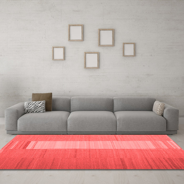 Contemporary Red Washable Rugs