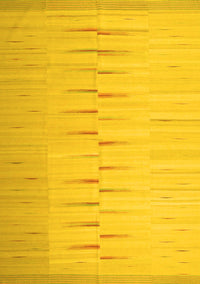 Abstract Yellow Contemporary Rug, con1261yw