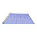 Sideview of Machine Washable Abstract Blue Contemporary Rug, wshcon1261blu